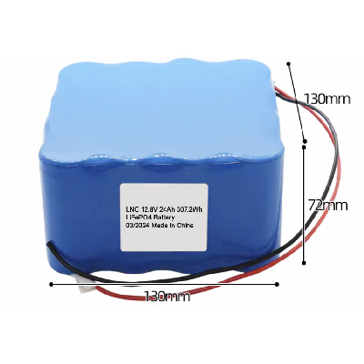 12.8V 24Ah 12V 4S4P IFR32700 LiFePO4 Battery for Solar Lights with BMS