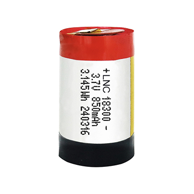 18300 3.7V 850mAh High Rate Discharge Polymer Lithium Battery for Atomizers and Power Tools