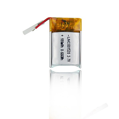 3.7V 180mAh 801520 Flexible Battery