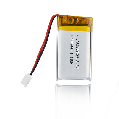 3.7V 300mAh 502035 Lithium-poly Battery