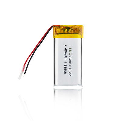 3.7V 450mAh 602040 li ion Lipo Battery