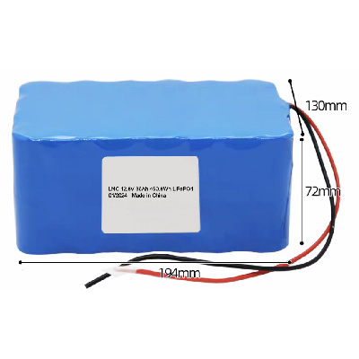 Customized 12.8V 36Ah 4S6P 32700 LFP Lithium ion li ion Battery Pack for Solar Lights UPS 