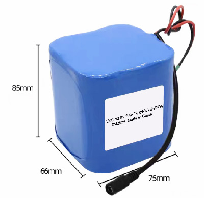 Customized 12.8V 6000mAh 4S1P 32700 12V 6Ah LiFePO4 Battery for Solar Lights Storage