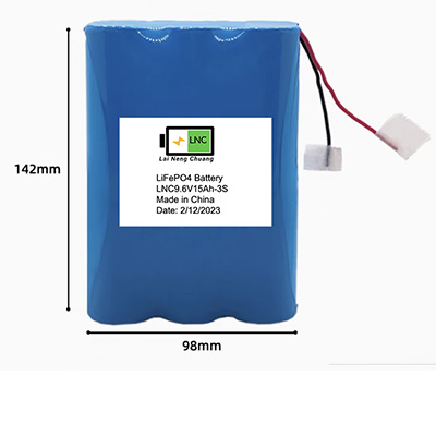 Low Self-Discharge 9.6V 15Ah Renewable Energy Battery Pack