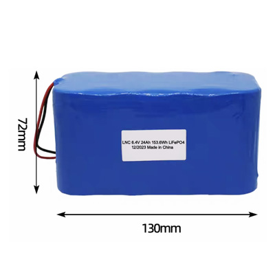 OEM 6.4V 24Ah 2S4P 32700 Lithium Iron Phosphate LiFePO4  Battery for Solar