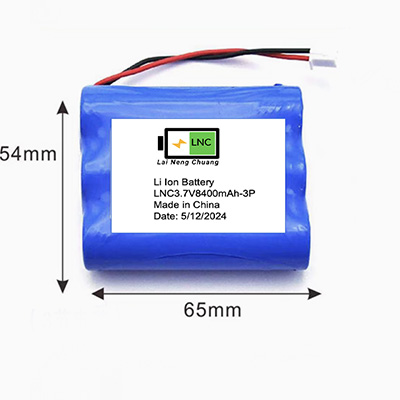 High-Capacity 3.7V 8400mAh 3P 18650 Lithium-ion Battery